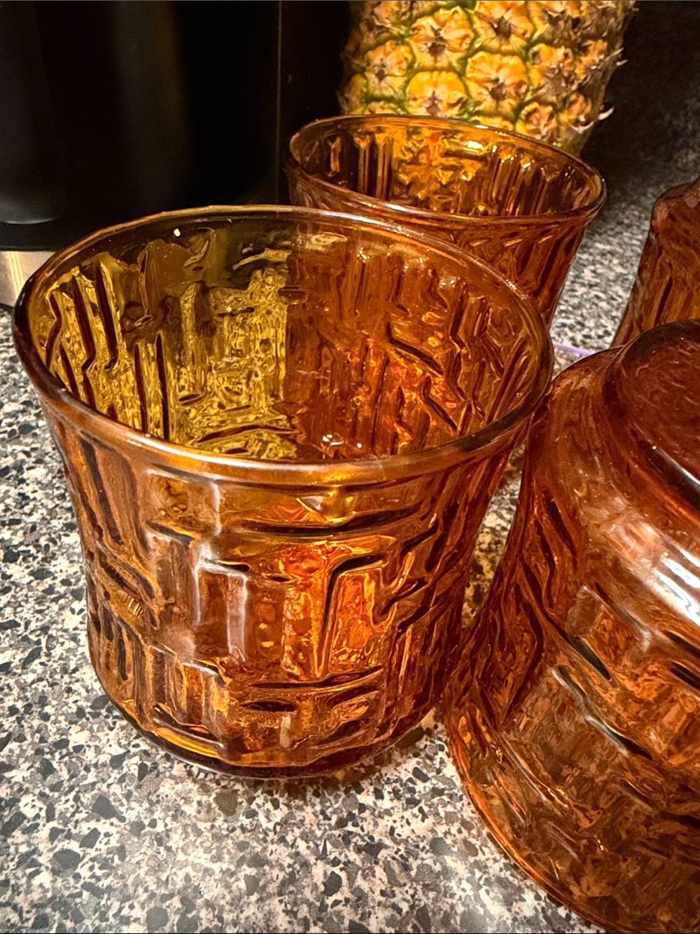 1970’s Amber Libbey glass